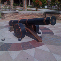 Historic cannon on Pangkor Island