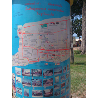 tourist map of Songkla mainly in Thai