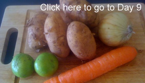 sample of $1s worth of fresh vegetables