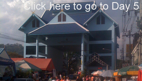 Border crossing between Mae Sai in Thailand and Tachilek in Myanmar