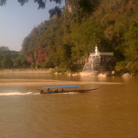 Chiang Rai beach Thailand 'river beach' 