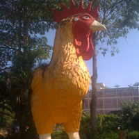Giant Chicken Statues
