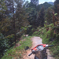 exploring the mountains in Thailand