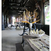 Inside the black temple Chiang Rai