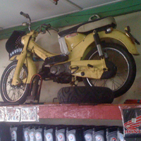 classic bike in Chiang Khong