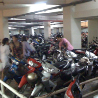 Motor bike parking in Phuket