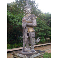 statue garding temple